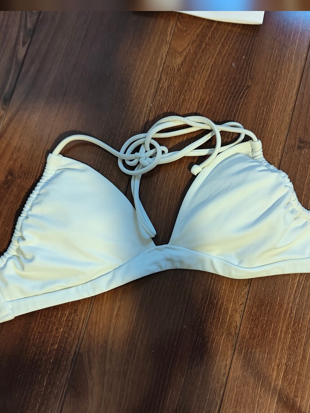 White Triangle Bikini Top VS XS